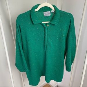 Vintage 80’s Kelly Green Venezia Sweater